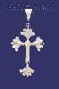 Sterling Silver Dia-Cut Cross Charm Pendant Sterling Silver Dia-Cut Cross Charm Pendant