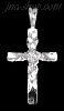 Sterling Silver Dia-Cut Cross Charm Pendant