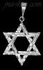 Sterling Silver DC Big Star of David Charm Pendant