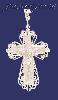 Sterling Silver DC Big Cross Crucifix Charm Pendant