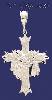 Sterling Silver DC Cross w/Shroud Charm Pendant Sterling Silver DC Cross w/Shroud Charm Pendant