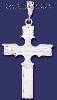 Sterling Silver DC Big Cross Charm Pendant Sterling Silver DC Big Cross Charm Pendant