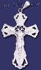 Sterling Silver DC Big Cross Crucifix Charm Pendant Sterling Silver DC Big Cross Crucifix Charm Pendant