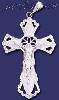 Sterling Silver DC Big Cross Crucifix Charm Pendant