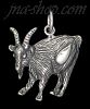 Sterling Silver Goat Animal Charm Pendant