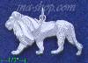 Sterling Silver Lion Feline Animal Charm Pendant