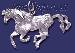 Sterling Silver Galloping Horse Animal Charm Pendant Sterling Silver Galloping Horse Animal Charm Pendant