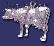 Sterling Silver Cow Animal Charm Pendant Sterling Silver Cow Animal Charm Pendant