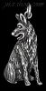 Sterling Silver German Shepherd Dog Animal Charm Pendant Sterling Silver German Shepherd Dog Animal Charm Pendant