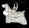 Sterling Silver Cocker Spaniel Dog Animal Charm Pendant Sterling Silver Cocker Spaniel Dog Animal Charm Pendant