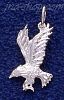 Sterling Silver Small Eagle Animal Charm Pendant