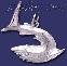 Sterling Silver Great White Shark Animal Charm Pendant