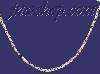 Sterling Silver 16" Two Tone Necklace 7mm