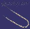 Sterling Silver 16" Two Tone Necklace 6.5mm