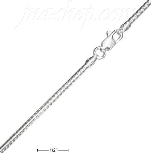 18" Sterling Silver Snake Chain 1.9mm