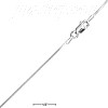 18" Sterling Silver Square Snake Chain 1mm 18" Sterling Silver Square Snake Chain 1mm