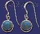 Sterling Silver Genuine American Indian Turquoise Earrings