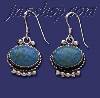 Sterling Silver Genuine American Indian Turquoise Earrings