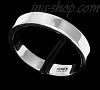 Sterling Silver 3.5mm Flat Wedding Band Ring sz 5.5