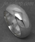 Sterling Silver Wedding Band Ring 10mm sz 11.5