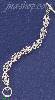 Sterling Silver 8" Fleur-de-lis Bracelet 12mm
