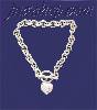 Sterling Silver 16" Heart Necklace 7mm Sterling Silver 16" Heart Necklace 7mm