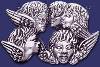 Sterling Silver Angels Brooch Pin Sterling Silver Angels Brooch Pin