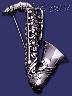 Sterling Silver Saxophone Brooch Pin Sterling Silver Saxophone Brooch Pin