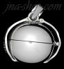 Sterling Silver 2-Picture Photo Ball Locket Charm Pendant