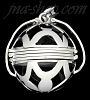 Sterling Silver 6-Picture Photo Ball Openwork Design Locket Pendant Sterling Silver 6-Picture Photo Ball Openwork Design Locket Pendant