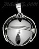 Sterling Silver 4-Picture Photo Ball Openwork Design Locket Pendant