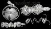 Sterling Silver 6-Picture Photo Ball Openwork Design Locket Char Sterling Silver 6-Picture Photo Ball Openwork Design Locket Char
