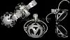 Sterling Silver 2-Picture Photo Ball Openwork Design Locket Char Sterling Silver 2-Picture Photo Ball Openwork Design Locket Char
