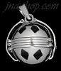 Sterling Silver 6-Picture Photo Ball Openwork Handmade Locket Pendant