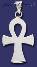 Sterling Silver Ankh Ansate Cross Charm Pendant