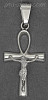 Sterling Silver Crucifix Ankh Ansate Cross Charm Pendant Sterling Silver Crucifix Ankh Ansate Cross Charm Pendant