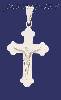 Sterling Silver Cross Crucifix Charm Pendant