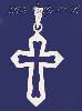 Sterling Silver Cross Charm Pendant Sterling Silver Cross Charm Pendant