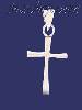 Sterling Silver Cross Charm Pendant Sterling Silver Cross Charm Pendant