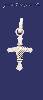 Sterling Silver Cross w/Shroud Charm Pendant Sterling Silver Cross w/Shroud Charm Pendant