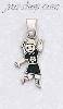 Sterling Silver Girl Charm Pendant Sterling Silver Girl Charm Pendant