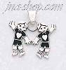 Sterling Silver Boys Charm Pendant Sterling Silver Boys Charm Pendant