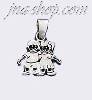 Sterling Silver Boy & Girl Charm Pendant Sterling Silver Boy & Girl Charm Pendant