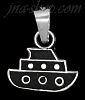 Sterling Silver Boat Charm Pendant Sterling Silver Boat Charm Pendant