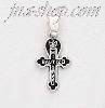 Sterling Silver Cross Mi Bautizo Charm Pendant