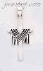 Sterling Silver Cross w/Shroud Charm Pendant Sterling Silver Cross w/Shroud Charm Pendant
