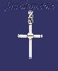 Sterling Silver Cross Charm Pendant Sterling Silver Cross Charm Pendant
