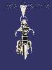 Sterling Silver Biker on Bike Charm Pendant