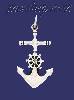 Sterling Silver Anchor Cross Charm Pendant Sterling Silver Anchor Cross Charm Pendant
