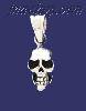 Sterling Silver Skull Charm Pendant Sterling Silver Skull Charm Pendant